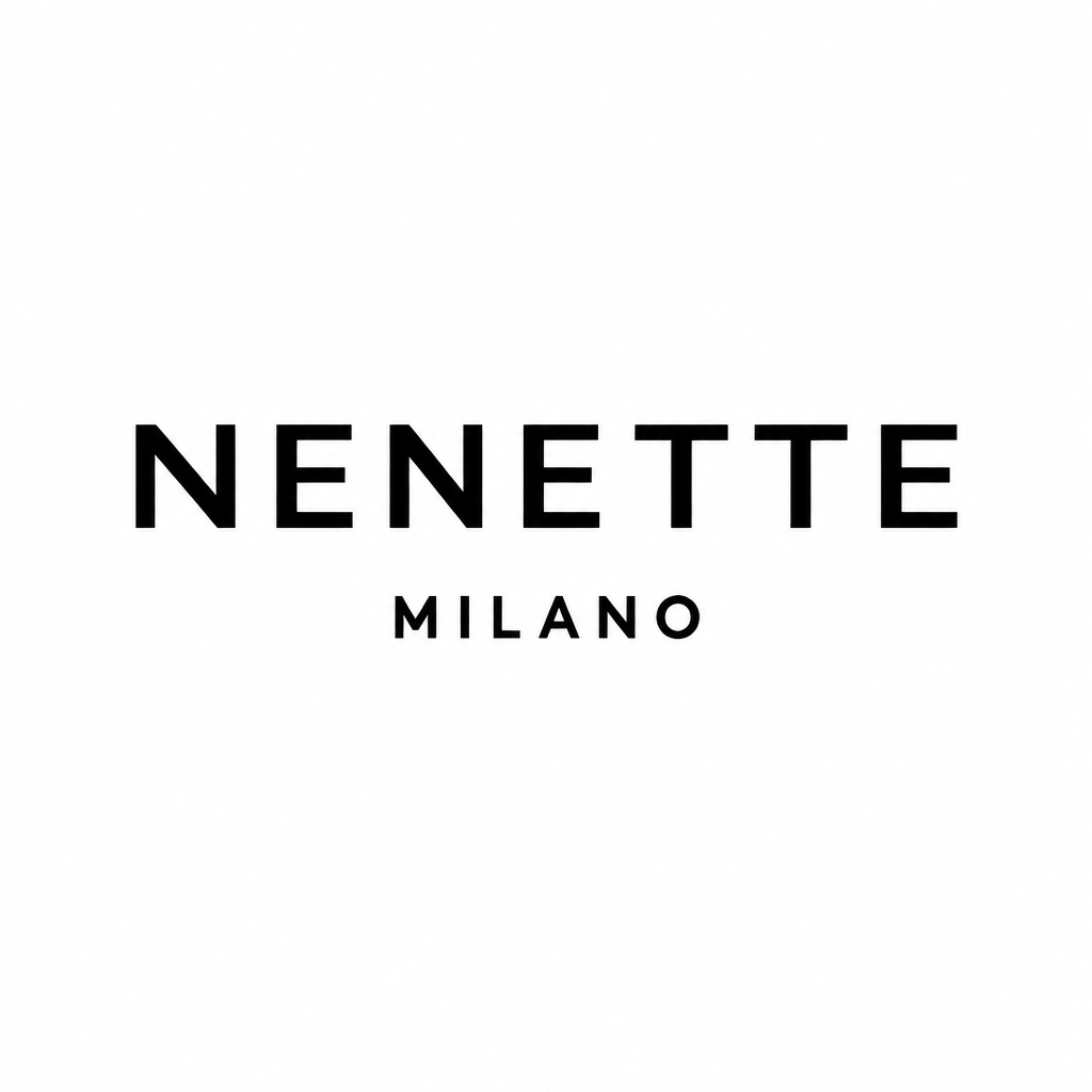 Logo Nenette Milano centrato su fondo quadrato