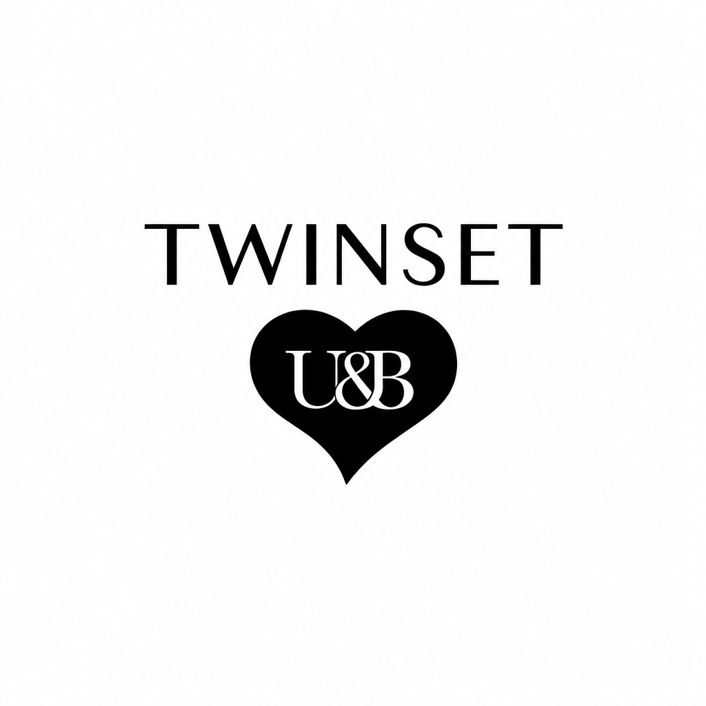 Logo TWINSET con scritta e cuore centrati