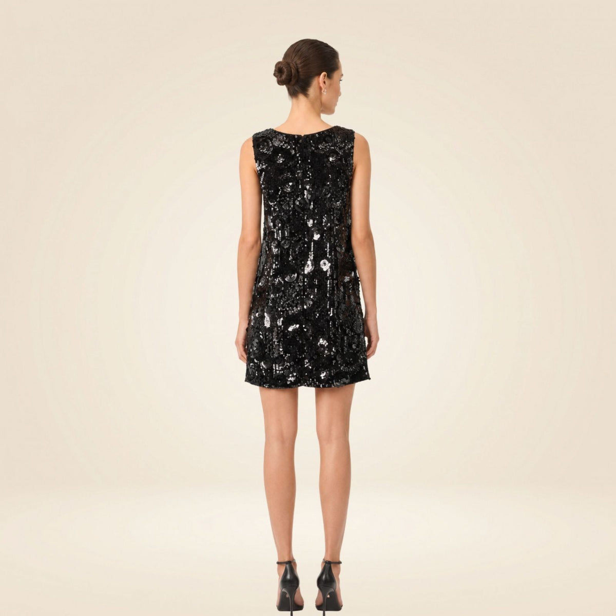 MINI ABITO CON FIORI PAILLETTES